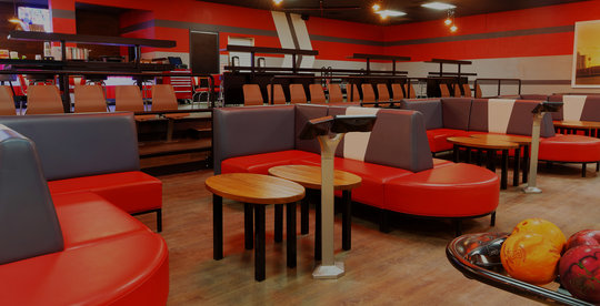 bowling lanes and seats